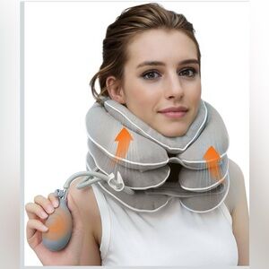 NWT Neck stretcher with neck brace color gray